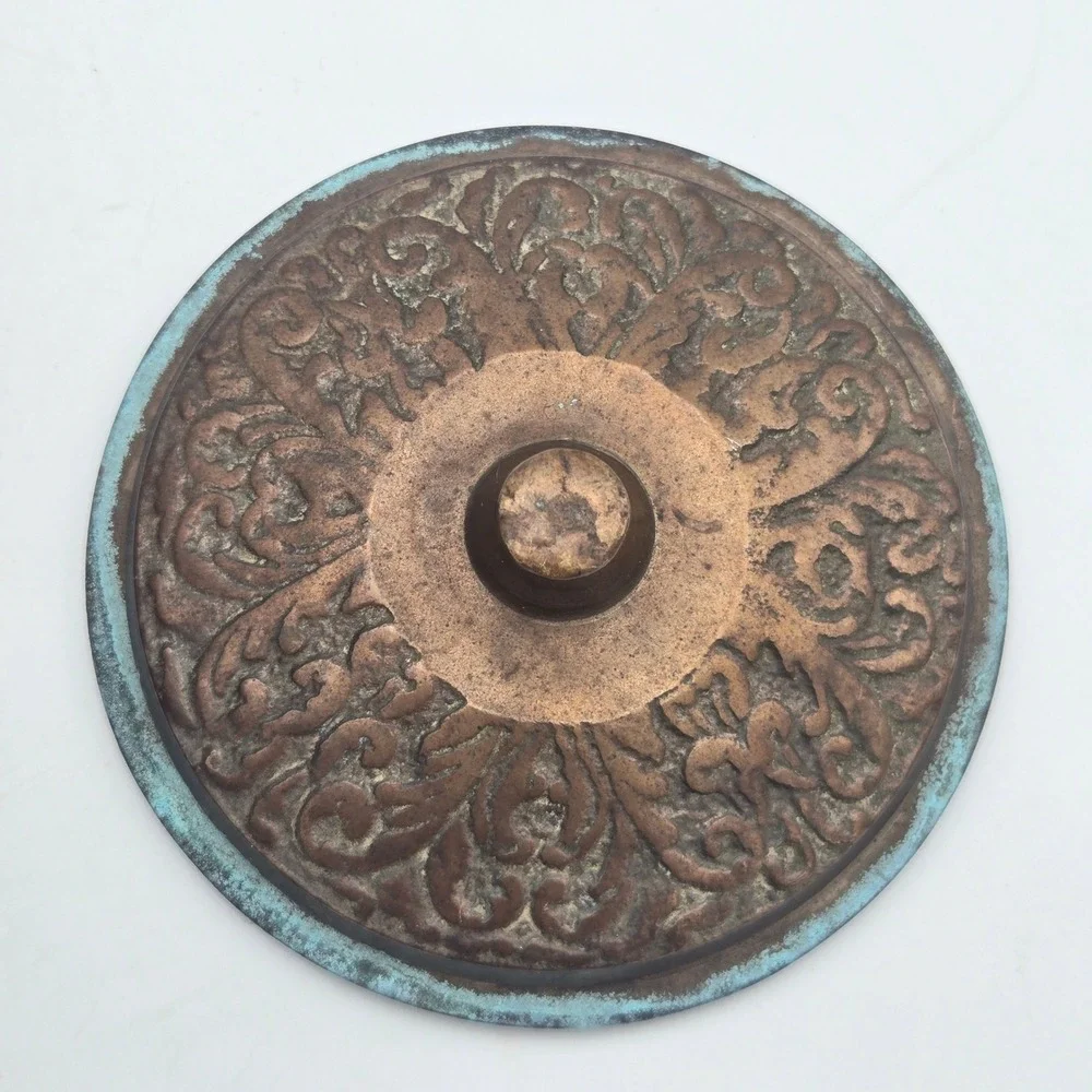 Vintage Chinese Bronze Zodiac Signs Teapot Decorative Embossed Verdigris Patina